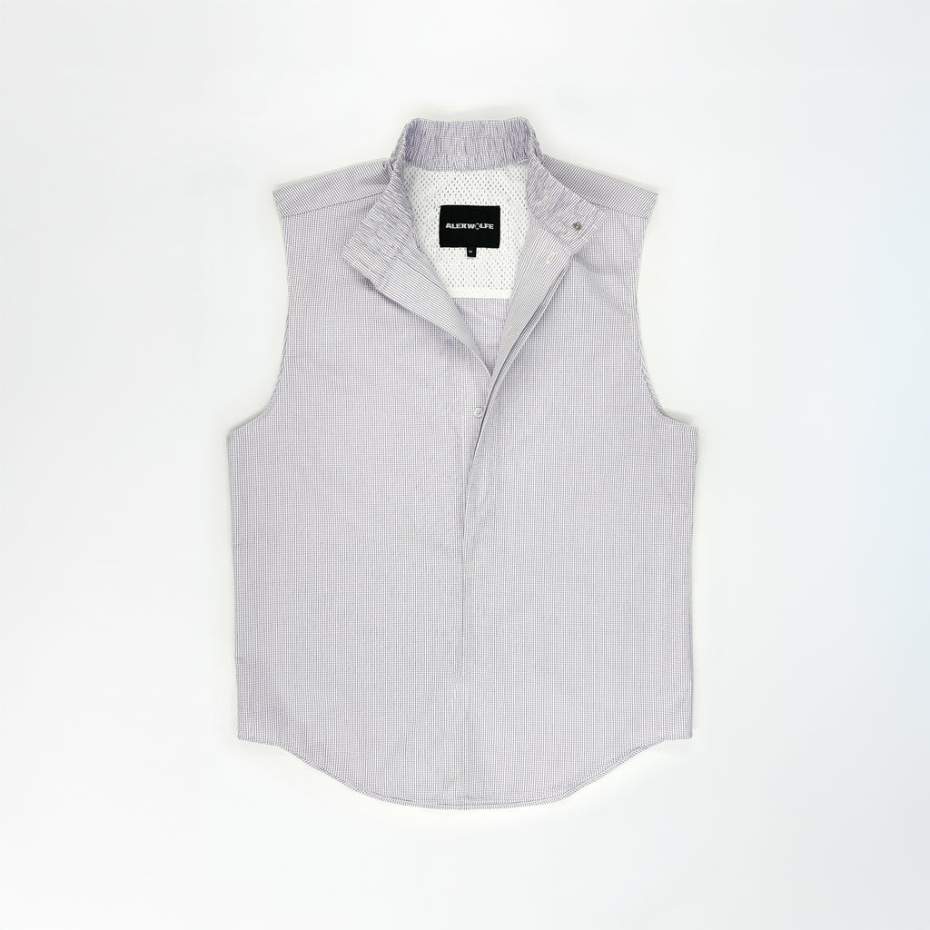 SLEEVELESS BOXER SHIRT LILAC